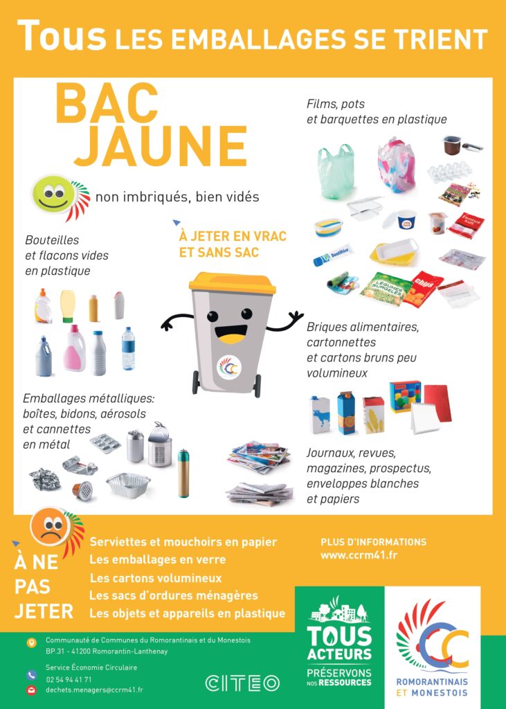 Affiche consignes de tri